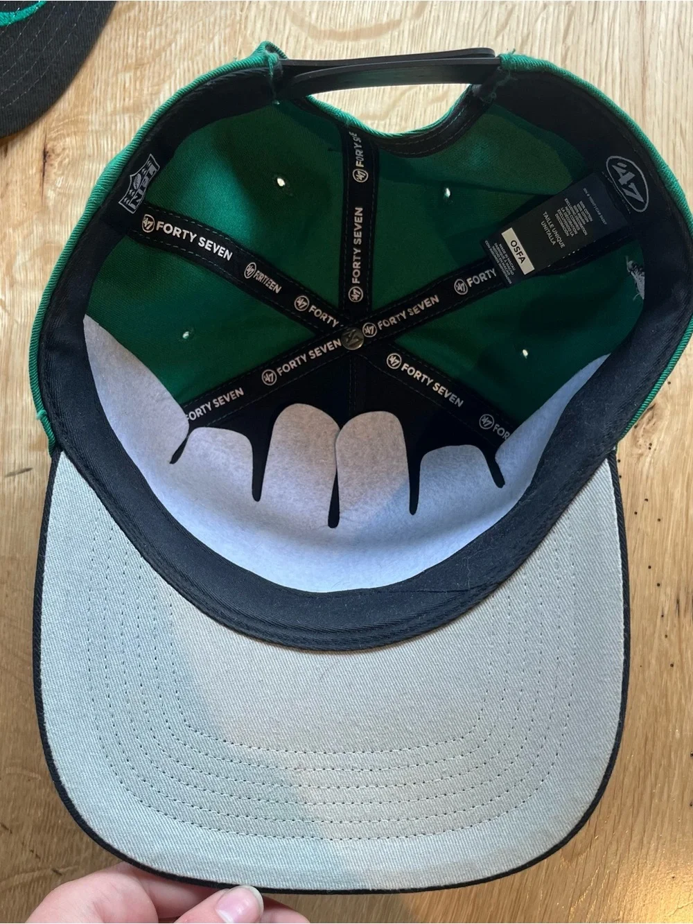 47 Brand Philadelphia Eagles Green and Black Snapback Hat
